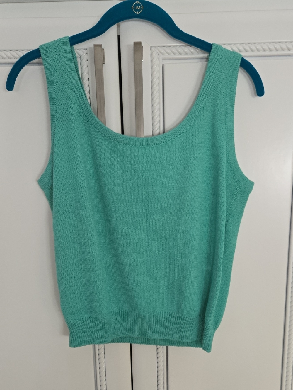 St. John Collection Scoop Neck Knit Tank in Mint